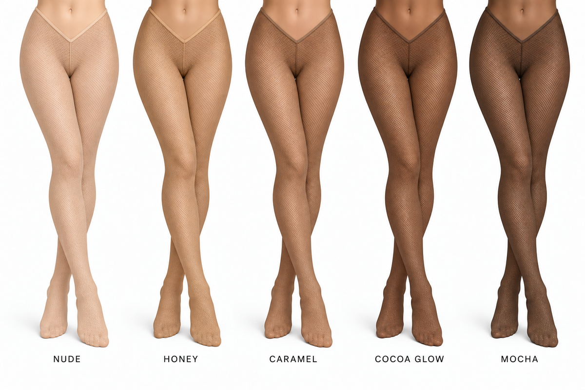 V- Cut Bare Essentials Stockings