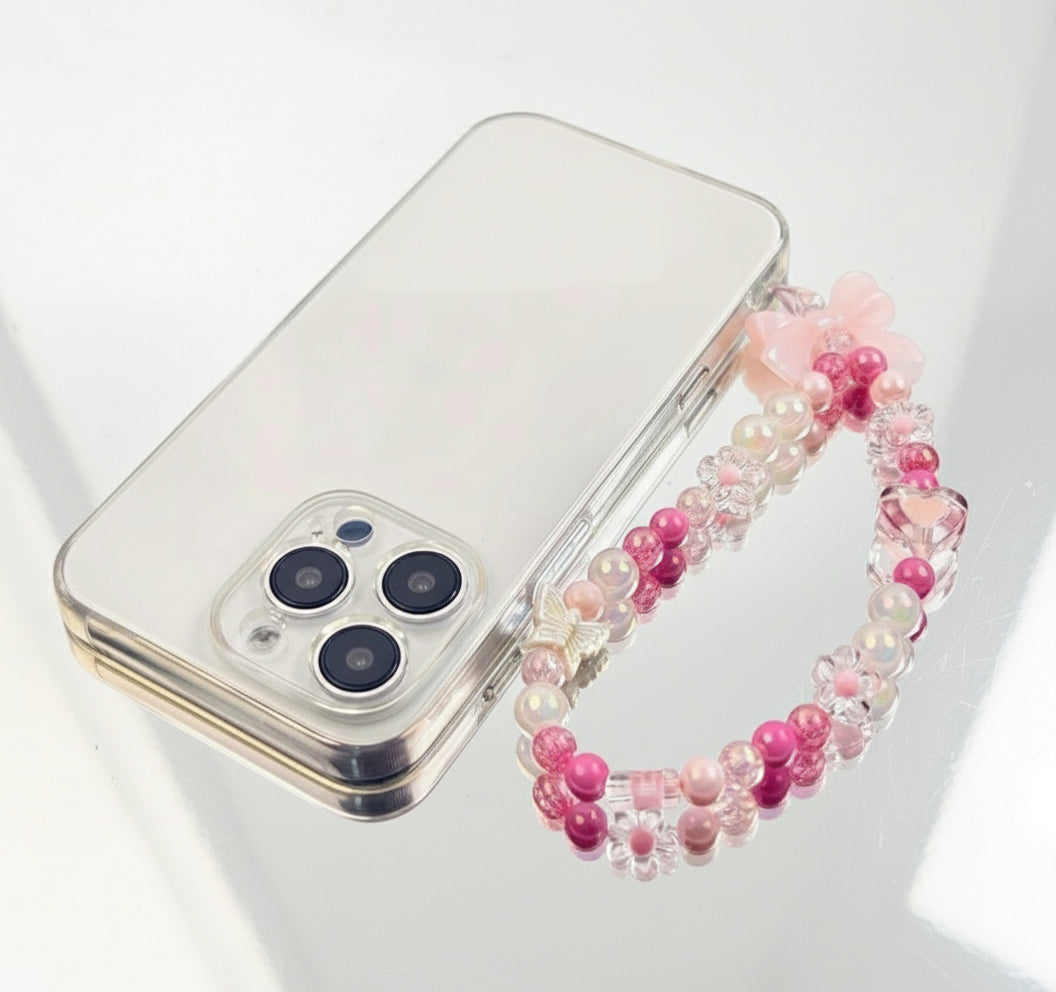 Beaded Phone Charm Wristlet