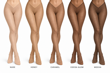 V- Cut Bare Essentials Stockings