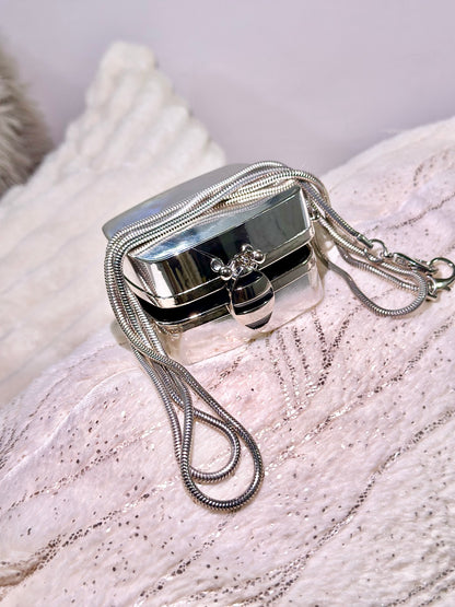 SILVER MIRROR MINI BAG