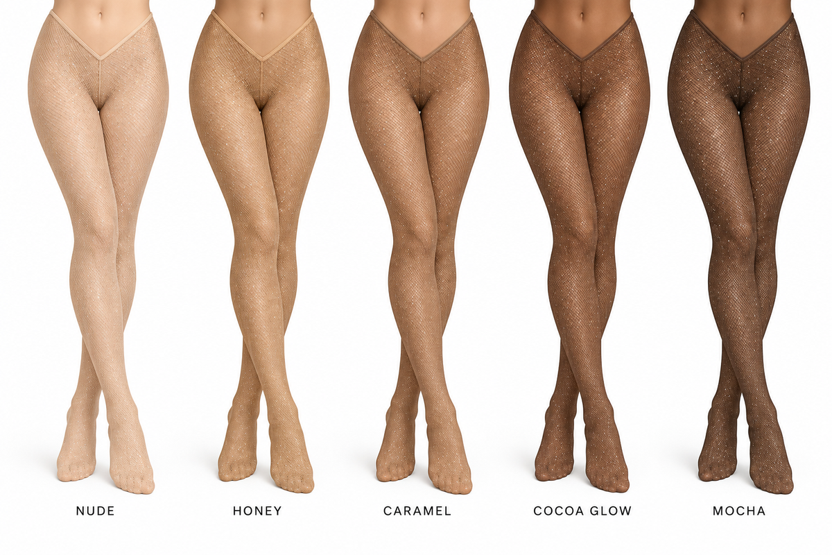 V- Cut Bare Essentials Stockings