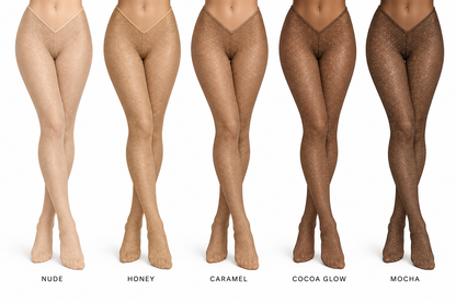 V- Cut Bare Essentials Stockings