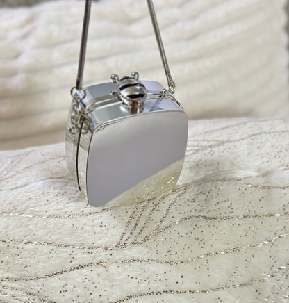 SILVER MIRROR MINI BAG