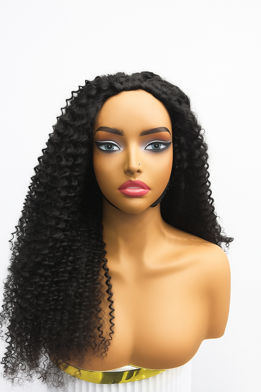 Half Kinky Curly Wig 16"